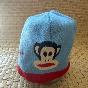 Paul Frank Light Blue and Red Monkey Hat Child’s